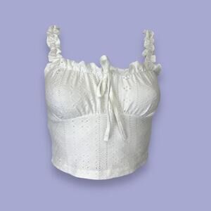 Eyelet Crop Top